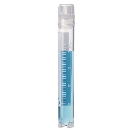 Cryogenic Vials,5.0ml,Sterile,Internal Threads,Attached Screwcap With O-ring Seal,RB,SS,PG,WS,500PK